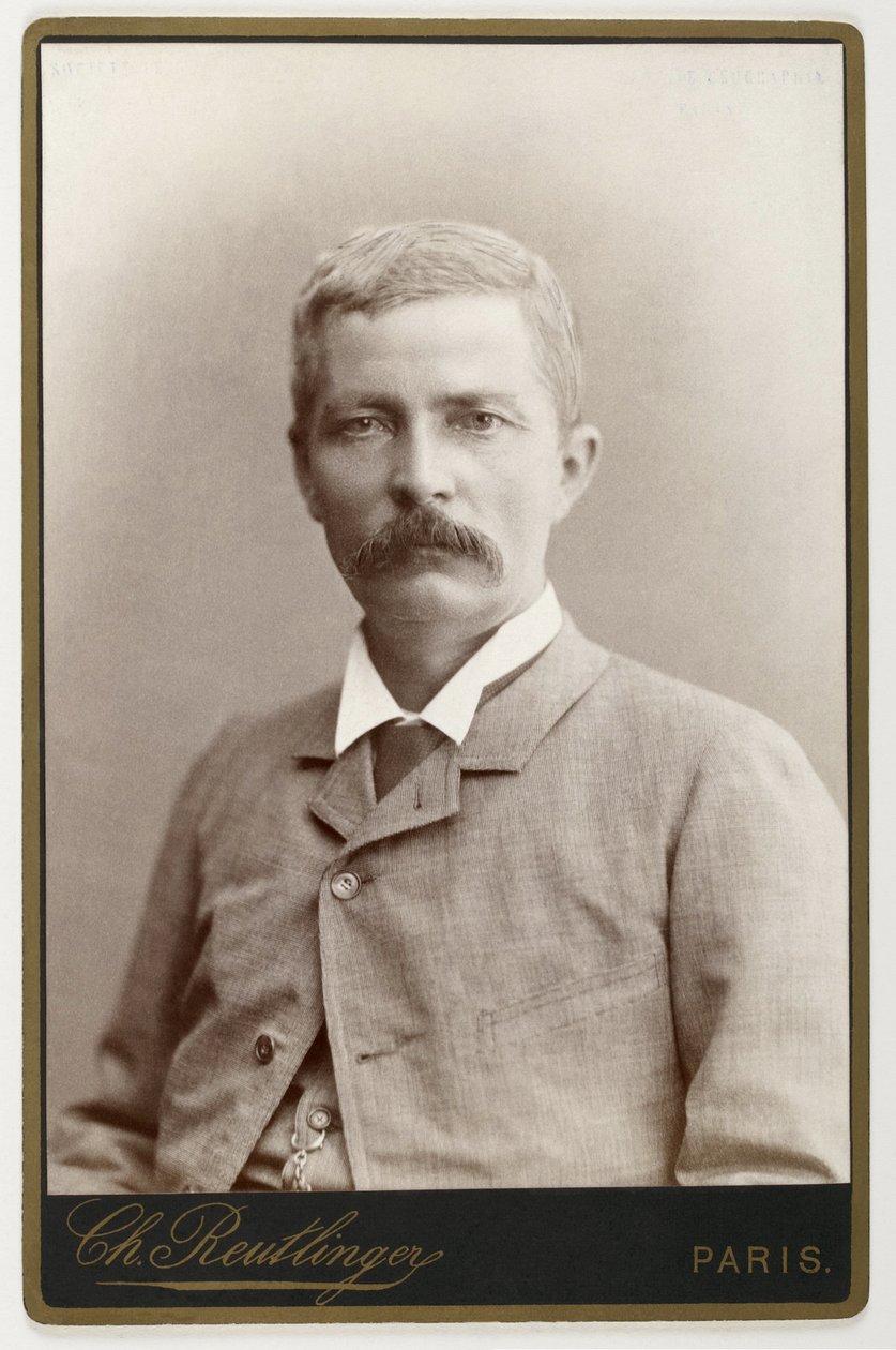 Henry Morton Stanley (1841-1904), explorador galês da África Central de Léopold Émile Reutlinger
