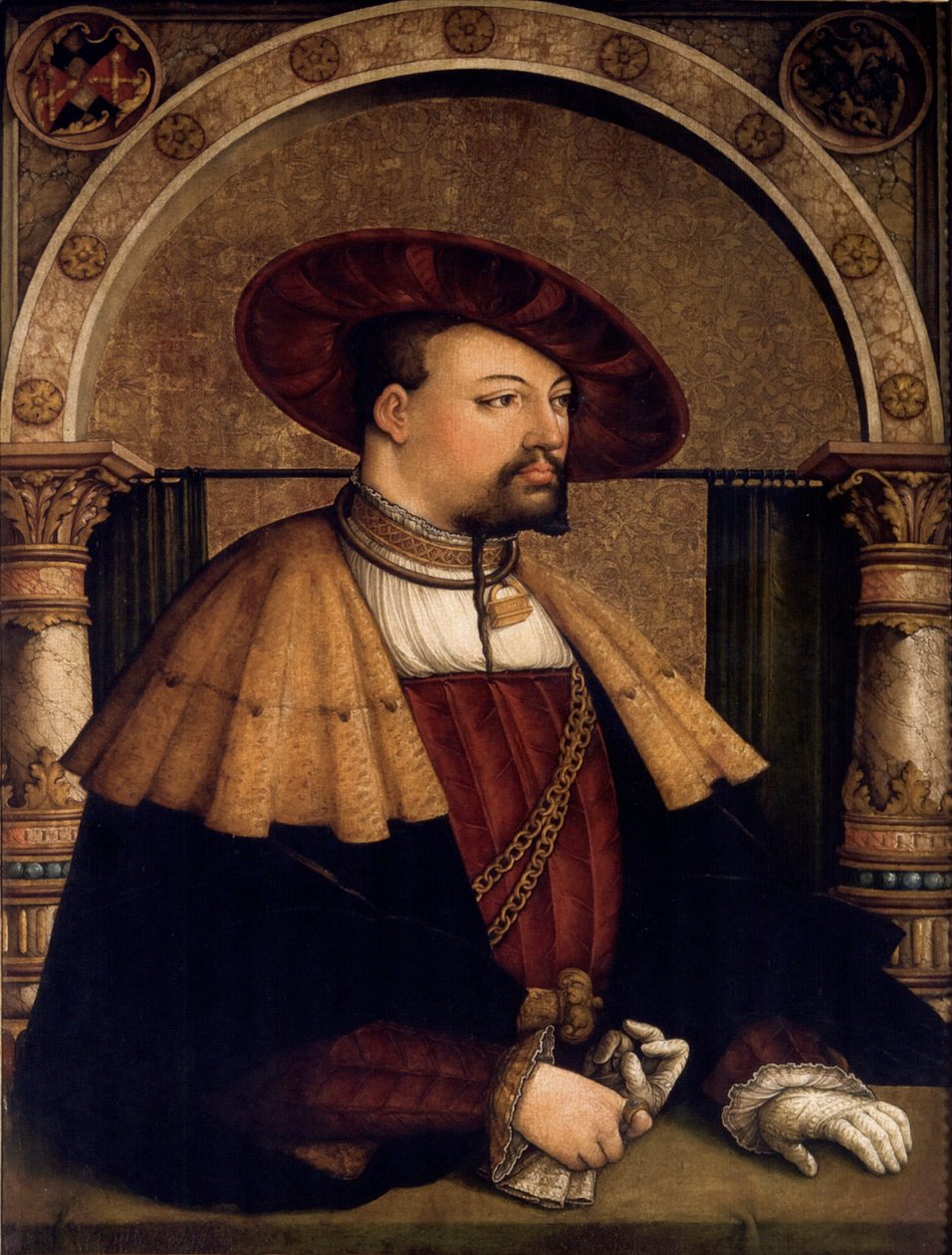 Retrato de Eitelfriedrich III. de Zollern, 1561 de Josef Weis