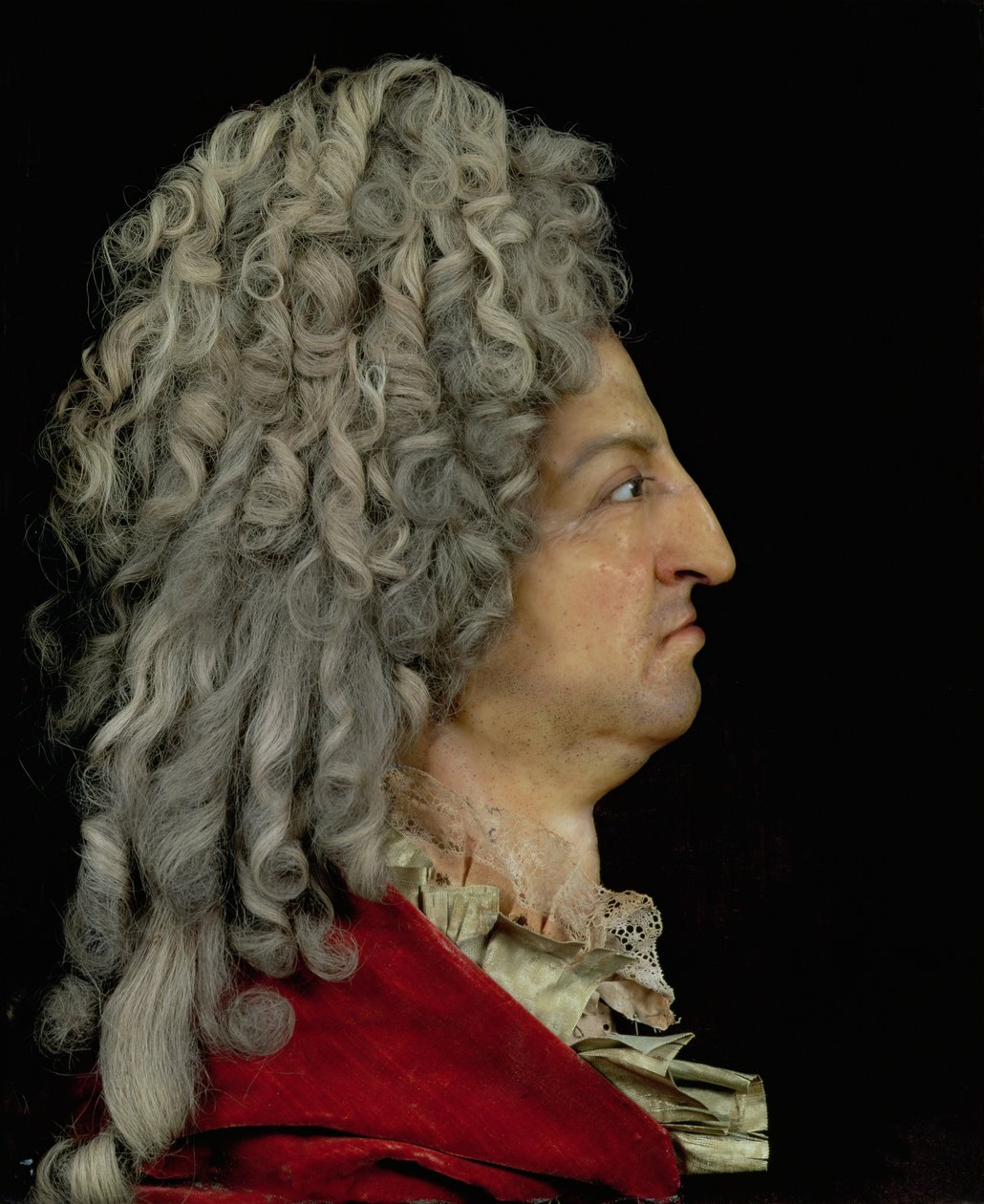Luís XIV (1638-1715) 1706 (mídia mista) de Antoine Benoist or Benoit du Cercle