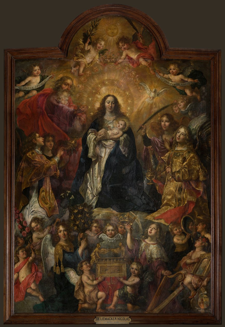 Igreja paroquial (Igreja de Santa Walburga). quadro. Nicolas De Liemaeckere. de or Liemaecker Nicolaas de Liemakere
