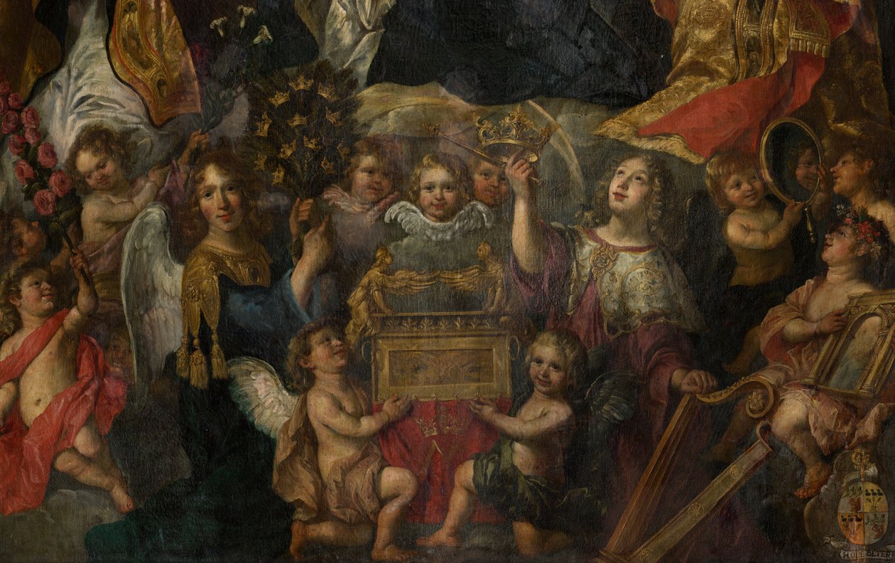 Igreja paroquial (Igreja de Santa Walburga). quadro. Nicolas De Liemaeckere. de or Liemaecker Nicolaas de Liemakere