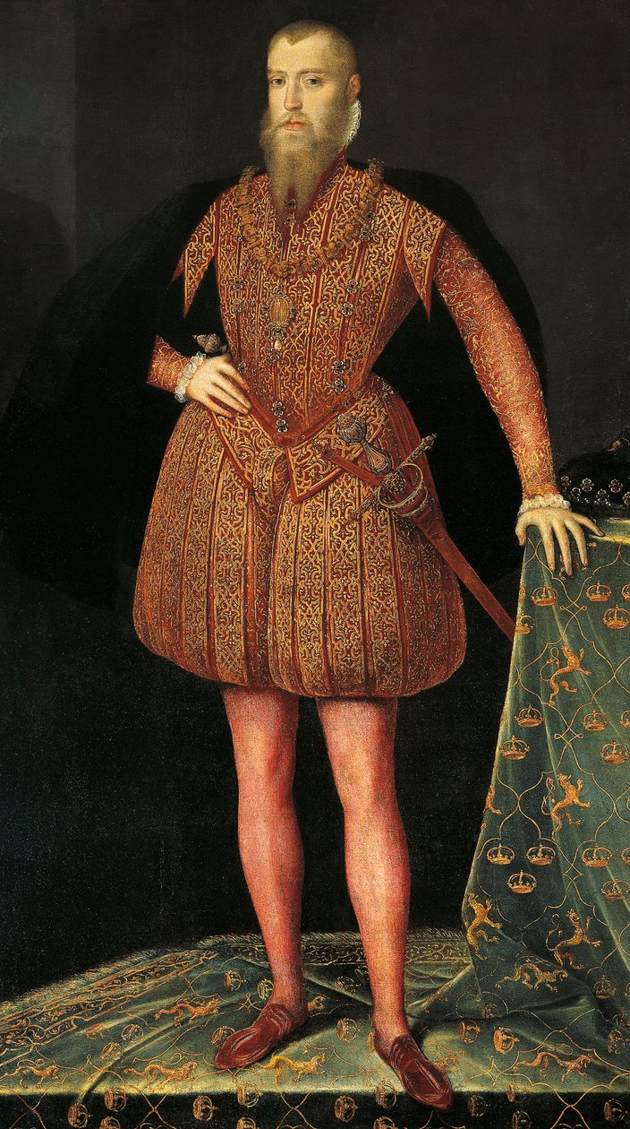Retrato de Erik XIV da Suécia (Estocolmo de or Muelen Steven van der Meulen