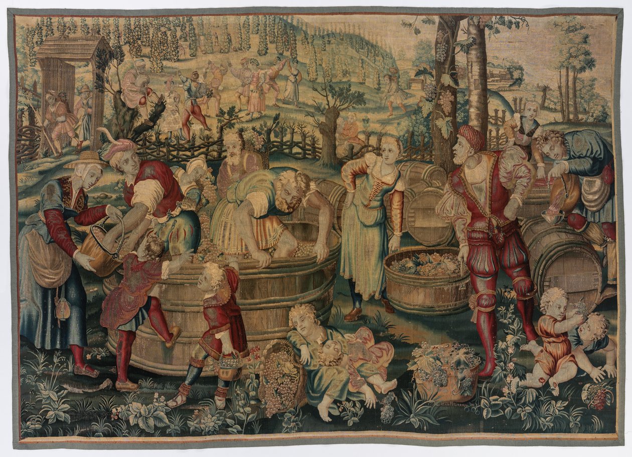 Outono: Cena Vintage de possibly by Gobelins Manufactory