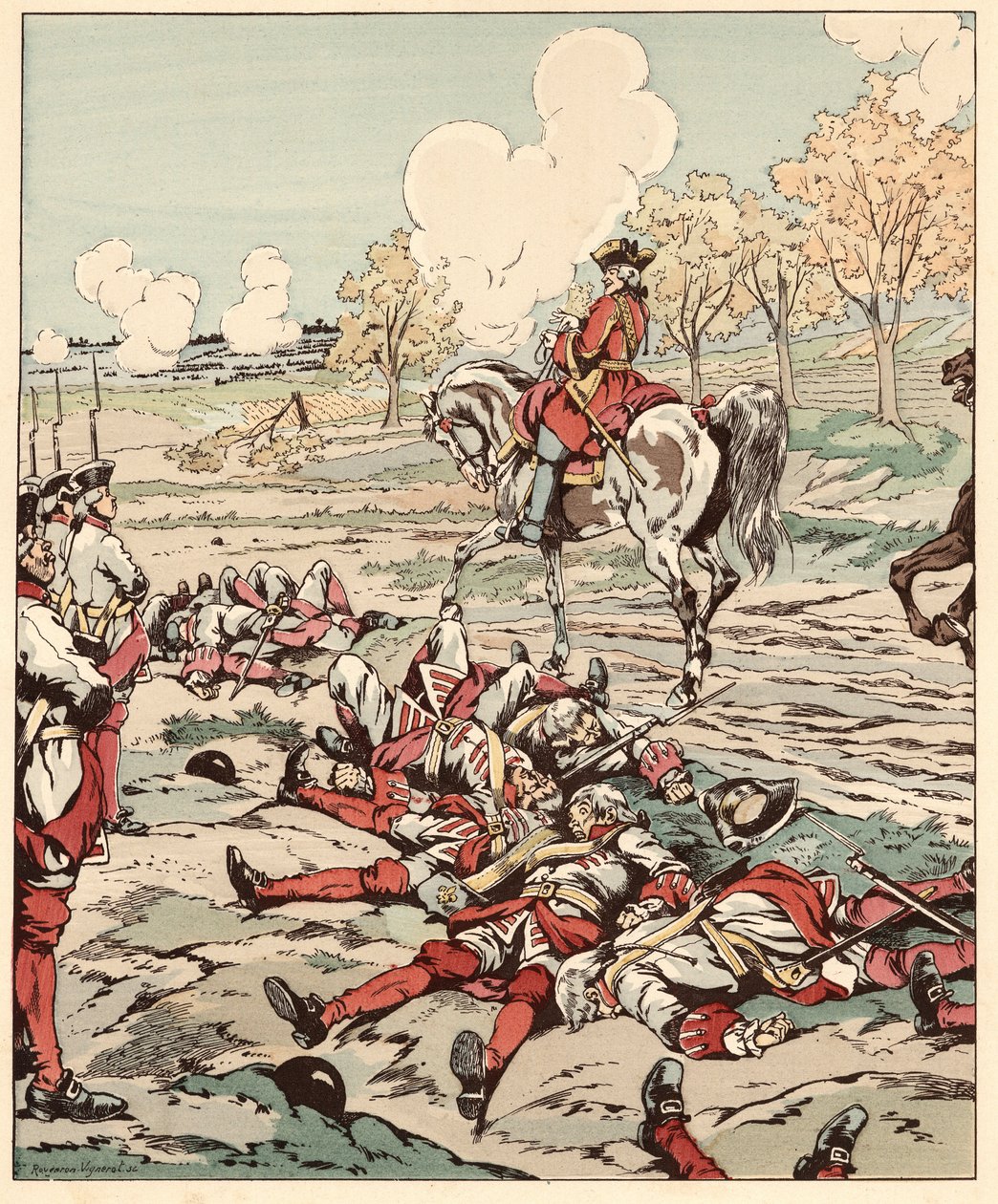 Canhão? Bem... Mata, aqui estão todas as palavras de Saint Pern (Saint-Pern) pronunciou seu rapé na mão após o massacre de granadeiros pelas armas do exército inimigo na Batalha de Minden, em 1759, durante a Guerra dos Sete Anos, para restaurar a coragem a de pseudonym for Onfray de Breville Jacques Job