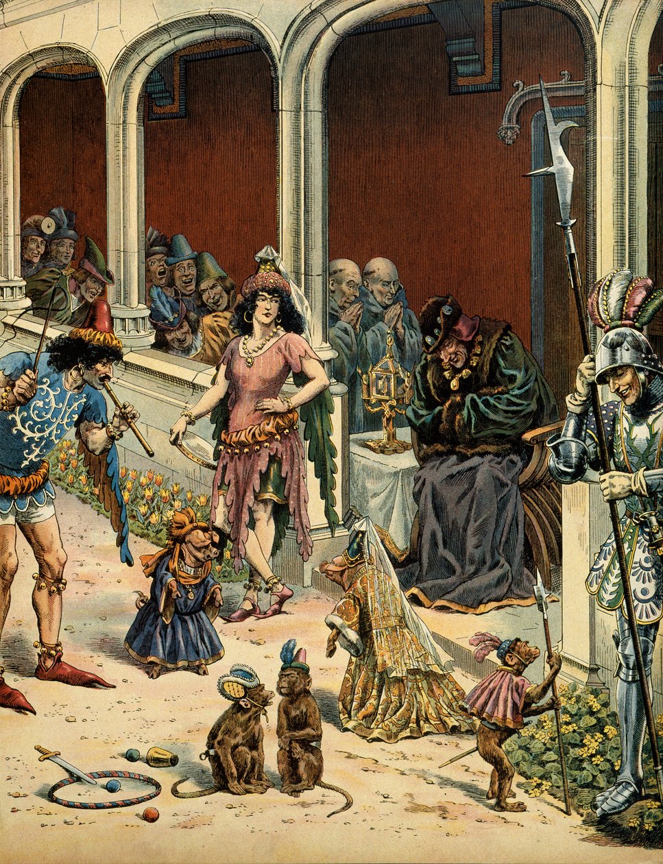 História da França na Idade Média (Idade Média): O Rei da França Luís XI diz que o Prudente (1423-1483) envelheceu no seu castelo de Plessis-les-Tours (Plessis les Tours) (Plessis-les-Tours) (Plessis ez Tours) na companhia de boémios que vieram para entrar de pseudonym for Onfray de Breville Jacques Job