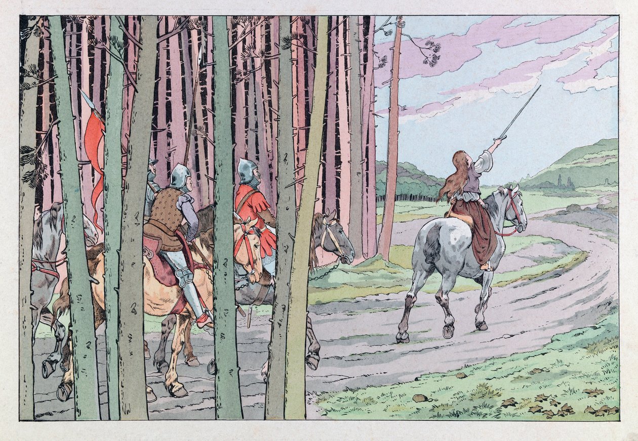 Jacques Marie Gaston Gaston Onfray de Breville dit JOB (1858 - 1931); Ilustração de "Les epees de France": Joana D