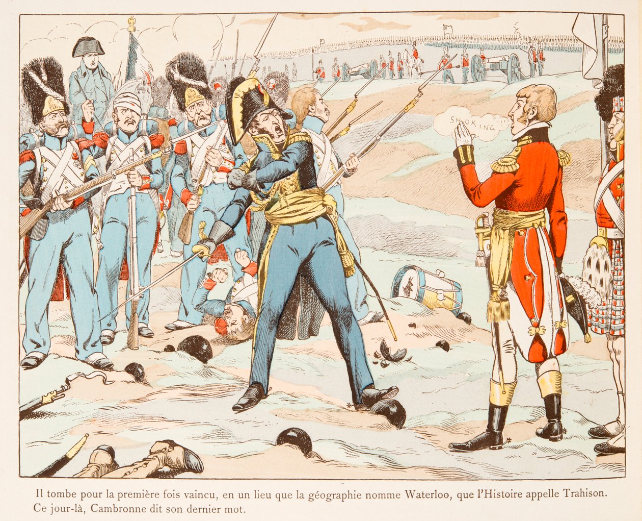 Jacques Marie Gaston Onfroy de Breville dit JOB (1858-1931) - Um Waterloo Cambronne contra os ingleses pedindo-lhe para ir em 1815, Private Collection de pseudonym for Onfray de Breville Jacques Job