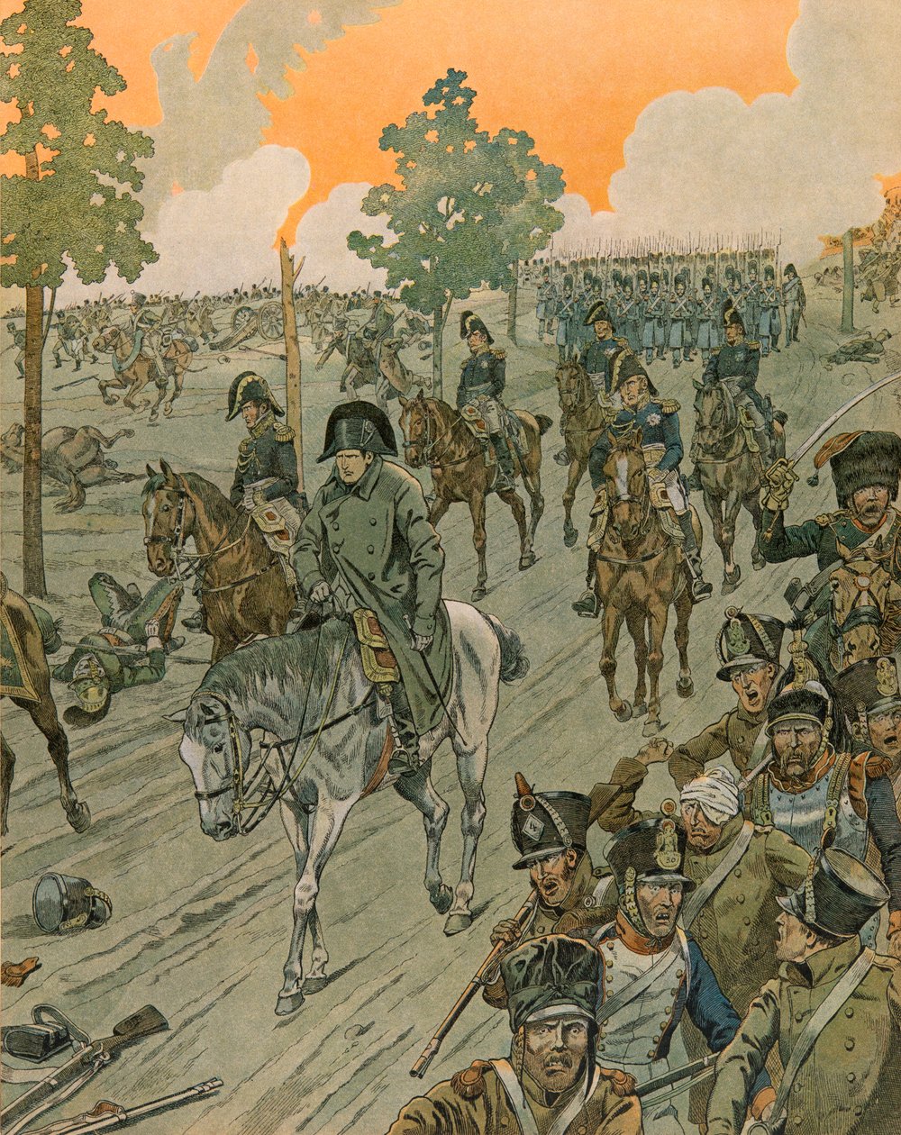 Jacques Marie Gaston Onfroy de Breville dit JOB (1858-1931) - História da Bélgica: Waterloo na noite da batalha (18 de junho de pseudonym for Onfray de Breville Jacques Job