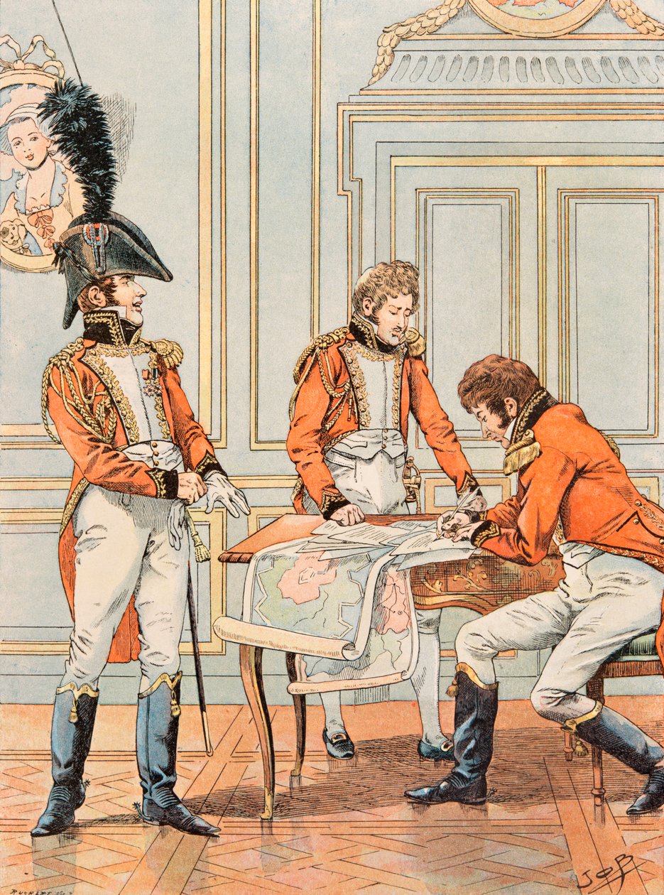 Jacques Marie Gaston Gaston Onfroy de Breville dit JOB (1858-1931) - Forfait das tropas francesas em todos os momentos: Aide de camp de vice Connetable Louis Alexandre Berthier (1753-1815), Príncipe de Neuchatel, Major-General, Coleção Privada de pseudonym for Onfray de Breville Jacques Job