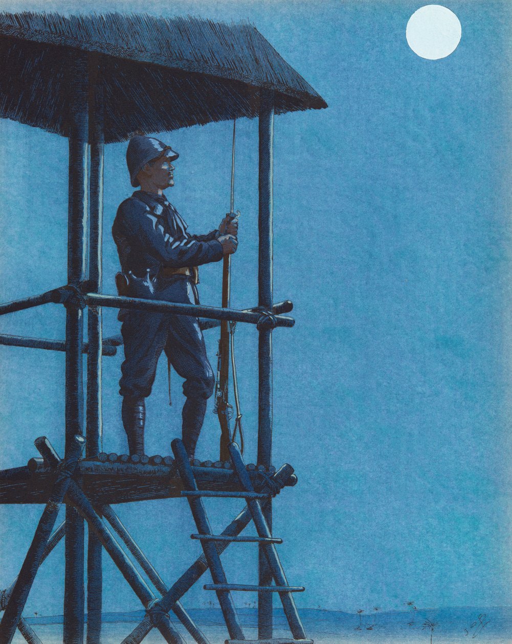 Jacques Marie Gaston Onfroy de Breville dit JOB (1858-1931) - O Porsouin (Soldado de Infantaria da Marinha de Guarda), Colecção Privada de pseudonym for Onfray de Breville Jacques Job