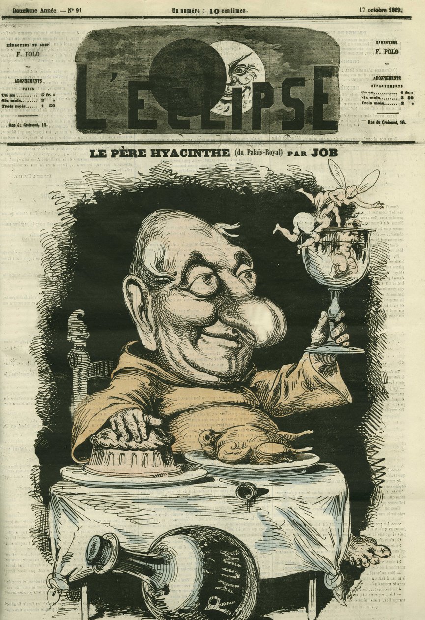 Louis Hyacinthe Duflost dit Hyacinthe (1814-1887), ator francês. Capa em "L