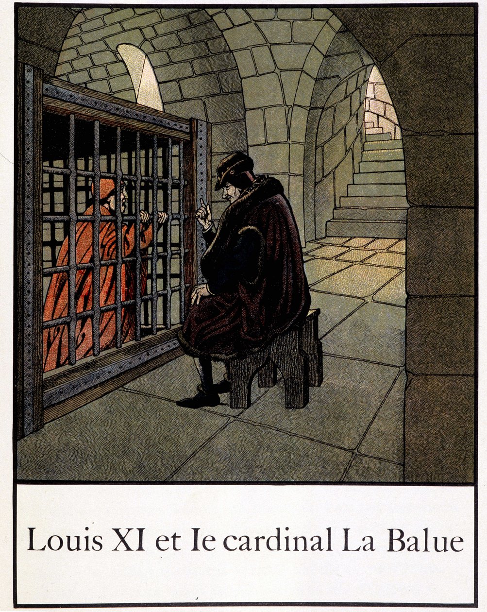 Luís XI e o Cardeal La Balue - em "Petite histoire de France" de Jacques Bainville, ed. Mane de pseudonym for Onfray de Breville Jacques Job