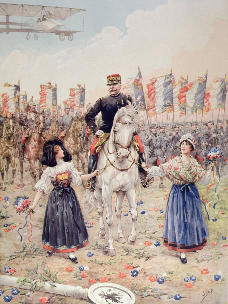 Marechal Ferdinand Foch (1851-1929), o Libertador (cor litho) de pseudonym for Onfray de Breville Jacques Job