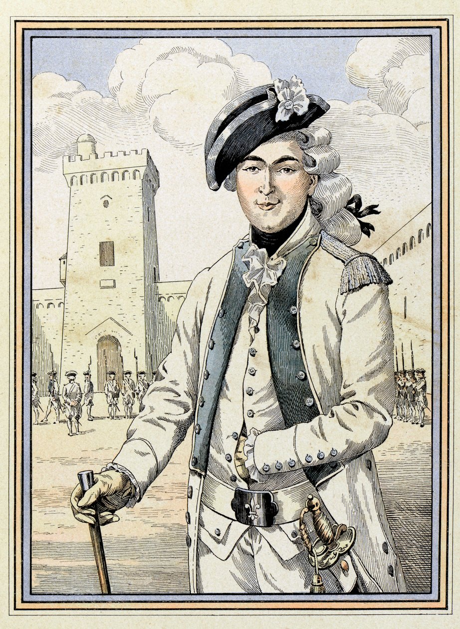 Retrato de Theophile Malo Corret de La Tour (ou Latour) d