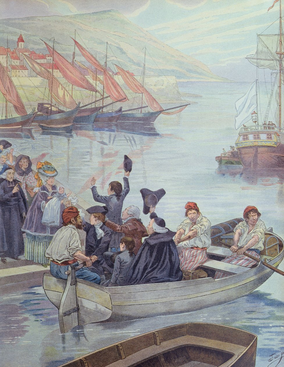 O Jovem Napoleão Deixa a Córsega para Estudar no Continente de pseudonym for Onfray de Breville Jacques Job
