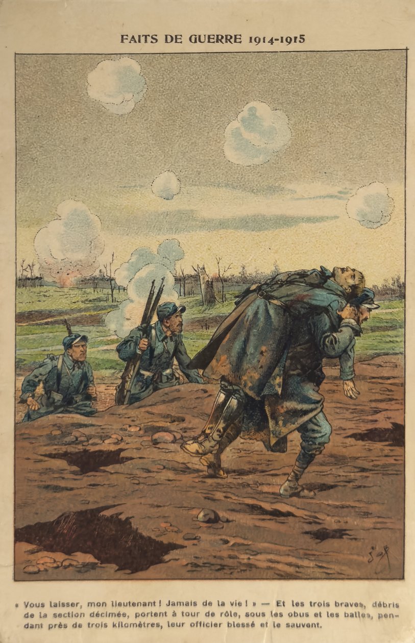 WW1: Para salvar o chefe (ilustração) de pseudonym for Onfray de Breville Jacques Job