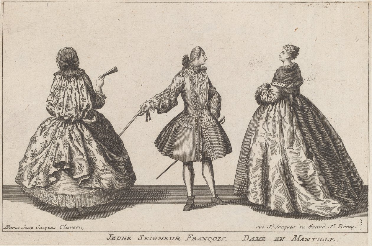 Jovem Lord Francis/Lady in Mantilla de published by Jacques Chéreau