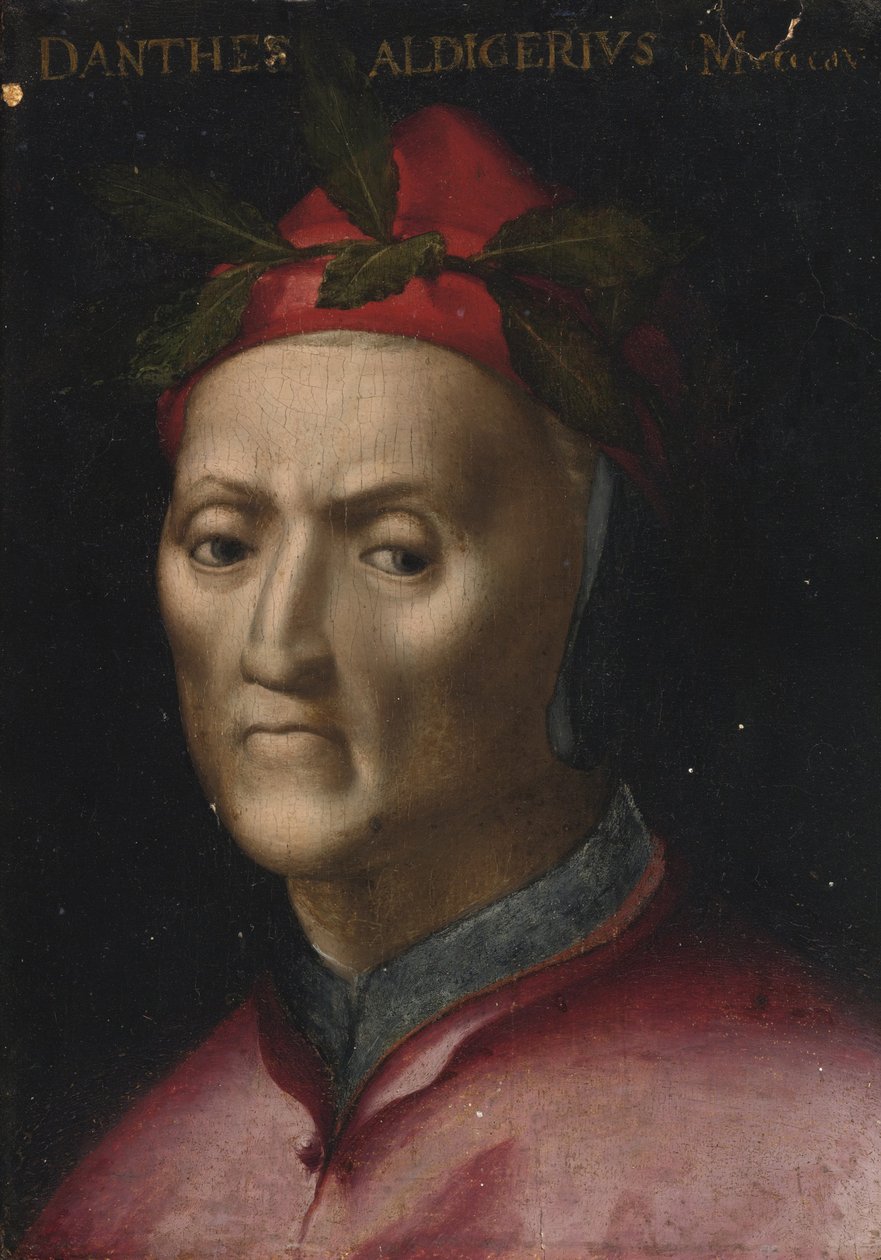 Retrato de Dante Alighieri 1265-1321 de second half 16th cen. Italian