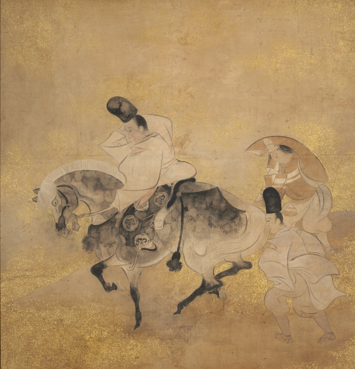 Atravessando em Sano de studio of Tawaraya Sōtatsu