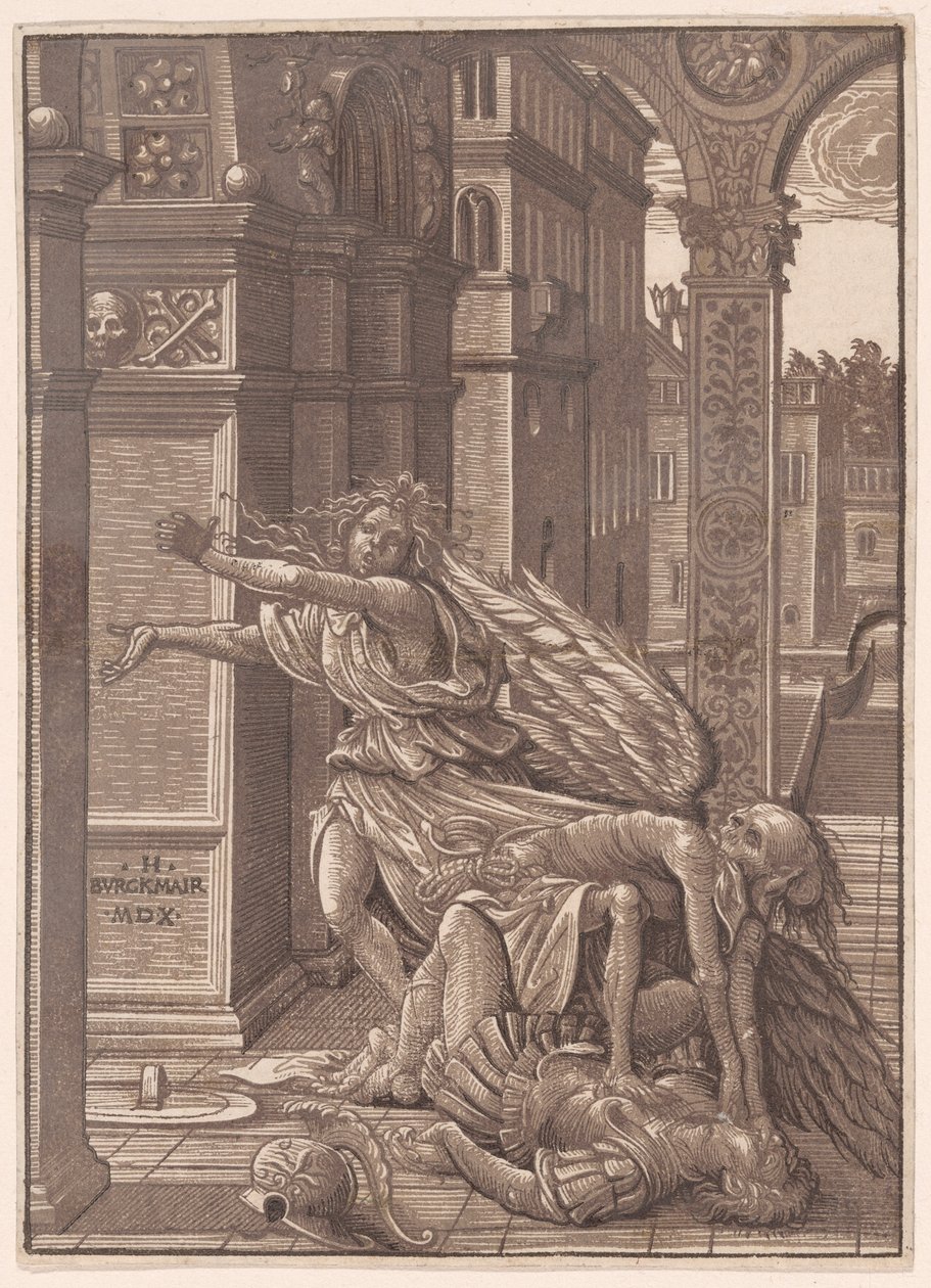 Os amantes surpreendidos pela morte de the Elder Hans Burgkmair