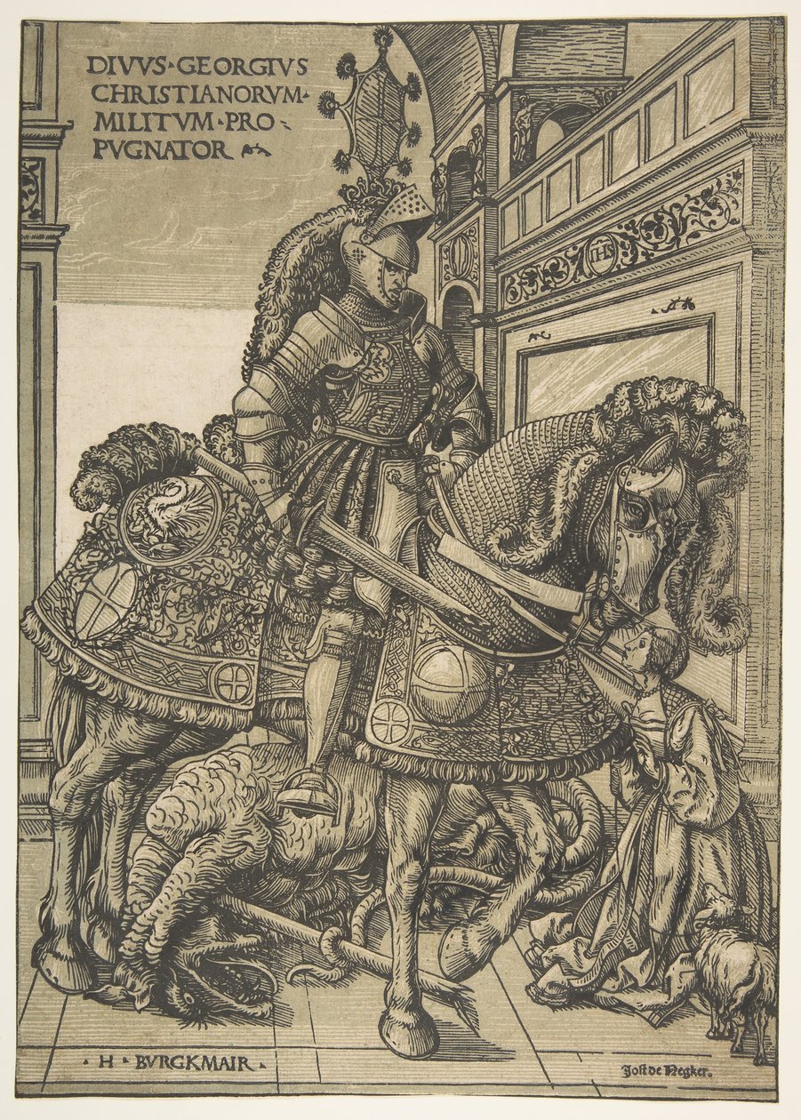 São Jorge a Cavalo, 15081518. de the Elder Hans Burgkmair