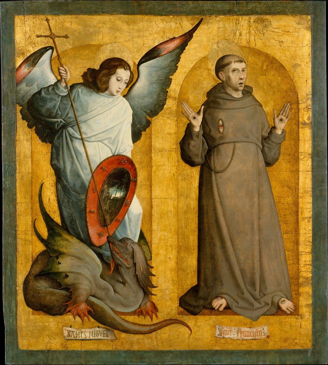 Santos Miguel e Francisco, ca. 1505-9. de the Elder Juan de Flandes