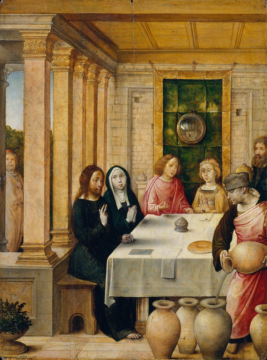 As Bodas de Caná, ca. 1500-1504. de the Elder Juan de Flandes