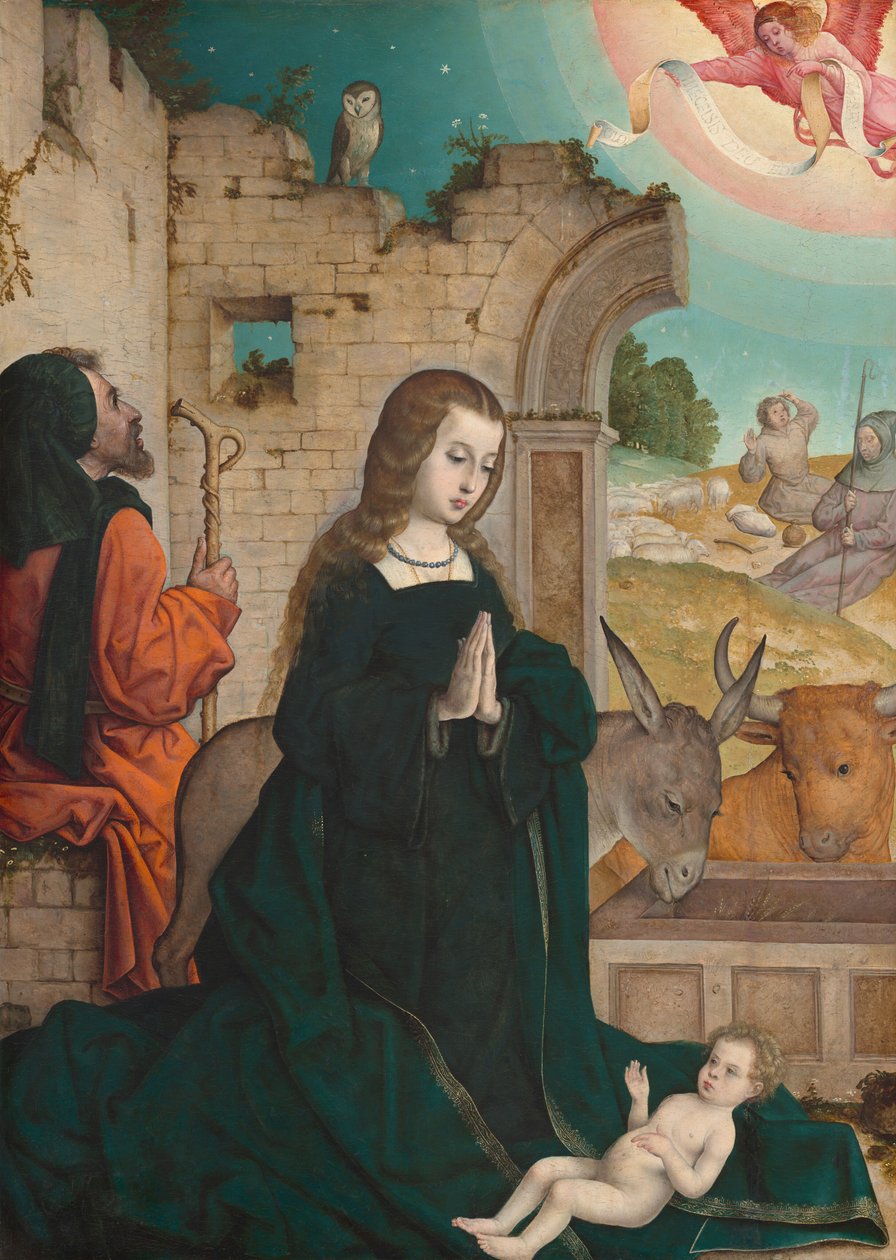 A Natividade, c. 15081519. de the Elder Juan de Flandes