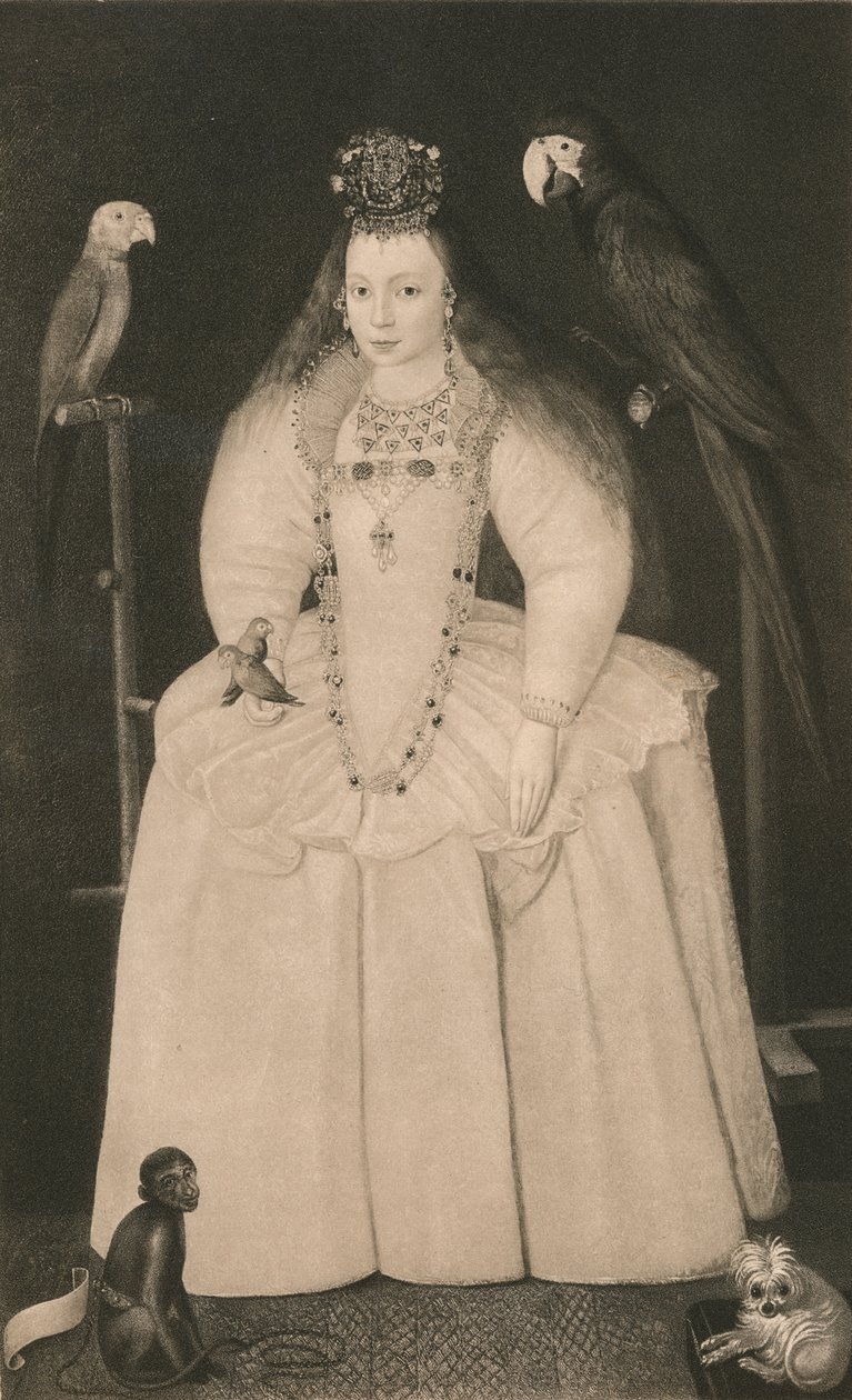 "Arabella Stewart", século XVI, 1904. de the Younger Marcus Gheeraerts