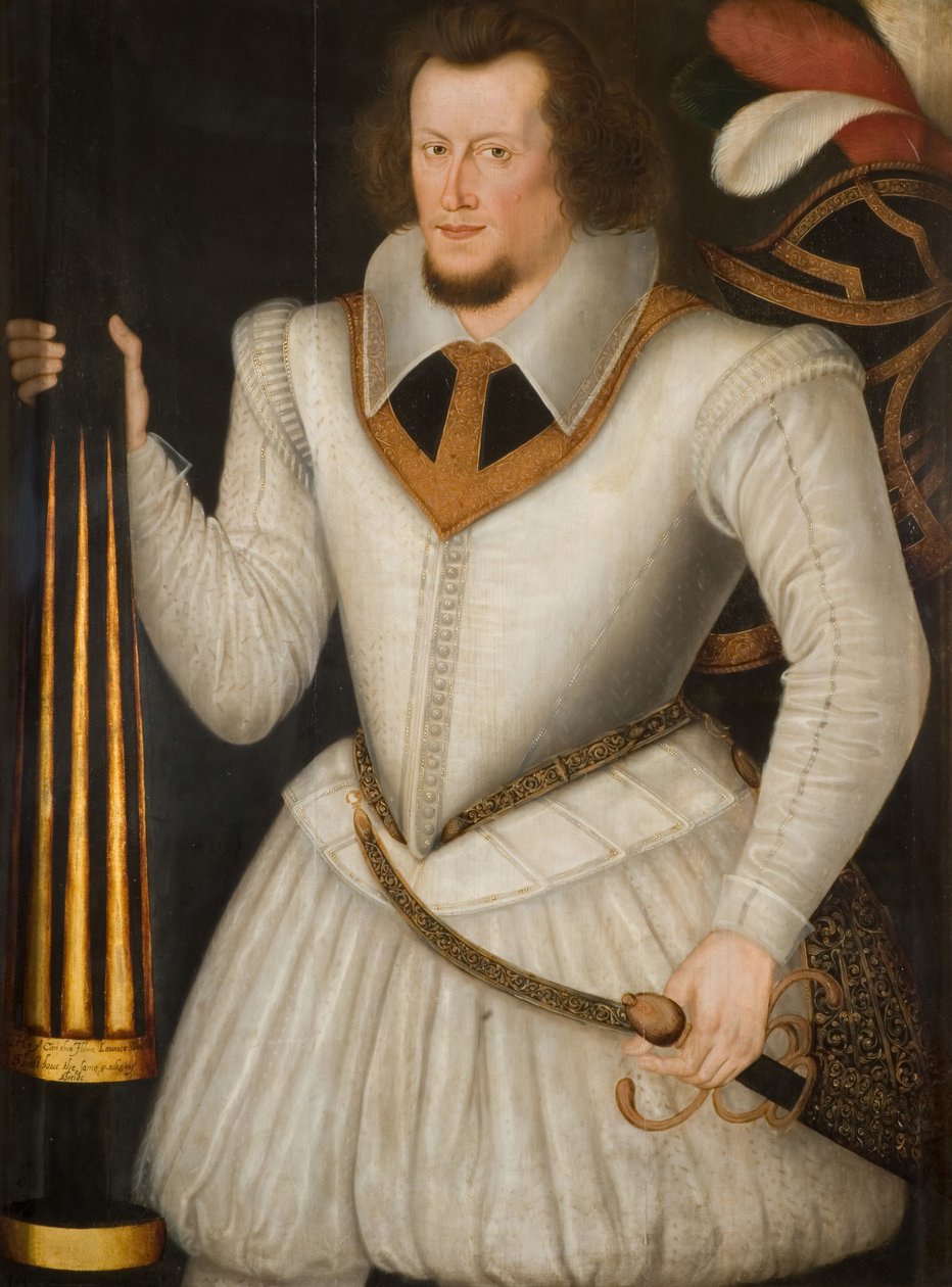 Retrato de Robert Devereux, 2º Conde de Essex, 1600-1700. de the Younger School of Marcus Gheeraerts