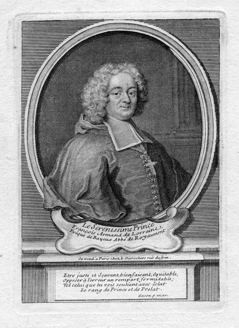Retrato de François-Armand de Lorena-Armagnac de Etienne Jehandier Desrochers
