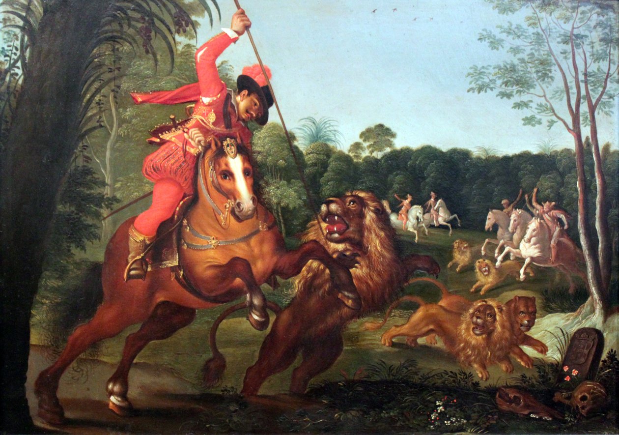 Caça ao Leão do Cavaleiro de Nuremberg, Wolfgang Holzschuher de Unknown