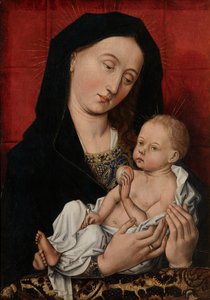 Virgem e Criança (óleo sobre painel)