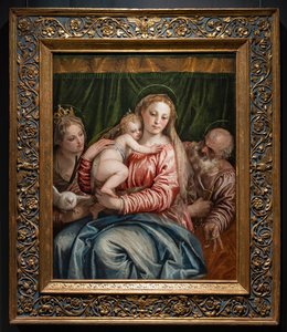 Madonna e o Menino Jesus entre S. Catarina de Alessandria e Pedro