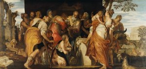 A Unção de David, c.1555 (óleo sobre tela)