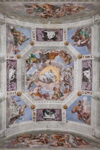 O Olimpo, cofre do Salão do Olimpo de Veronese