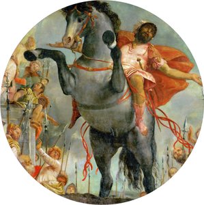 A morte sacrificial de Marcus Curtius, c.1550-2 (óleo sobre tela) de Veronese