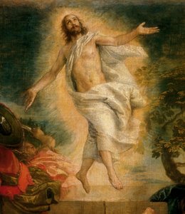 A ressurreição de Cristo. Detalhe. Pintura de Paolo Caliari diz Paolo Veronese (1528-1588) Óleo sobre tela