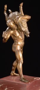 Hércules e o Javali Erymanthian (bronze dourado) de Giambologna