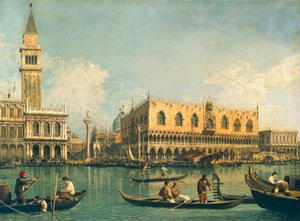 O Molo de Bacino di San Marco no Dia da Ascensão, de Giovanni Antonio Canal, conhecido como Canaletto (1697-1768), Óleo sobre tela, 53,5x71 cm,1730-1735