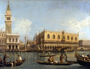 Canaletto (1697 - 1768): Vista do Palácio Ducal em Veneza Milão Galeria de Arte Brera