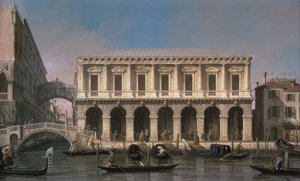 A Ponte dos Suspiros (óleo sobre tela) de Canaletto