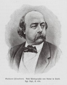 Gustave Flaubert, romancista francês (gravura) de (1820-1910) (after) Nadar
