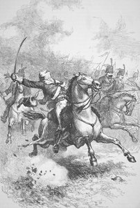 Morte do Conde Casimir Pulaski (litho)