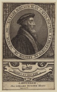 John Calvin, teólogo francês e pastor da Reforma Protestante (gravura)