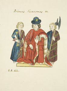 Cópias de Ilustrações do Calendário de Ricart (lápis e aguarela sobre papel) de (after) English School