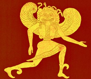 Gorgon etrusco, do Museu Campana, ilustração da 