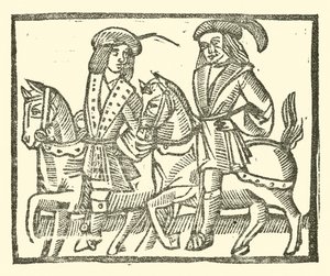 Ilustração para As Baladas Roxburghe (xilogravura) de (after) English School