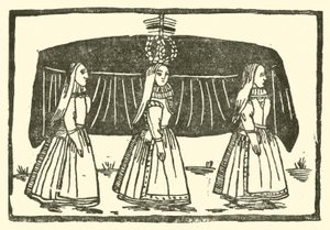 Ilustração para As Baladas Roxburghe (xilogravura) de (after) English School
