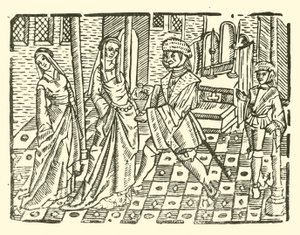 Ilustração para As Baladas Roxburghe (xilogravura) de (after) English School